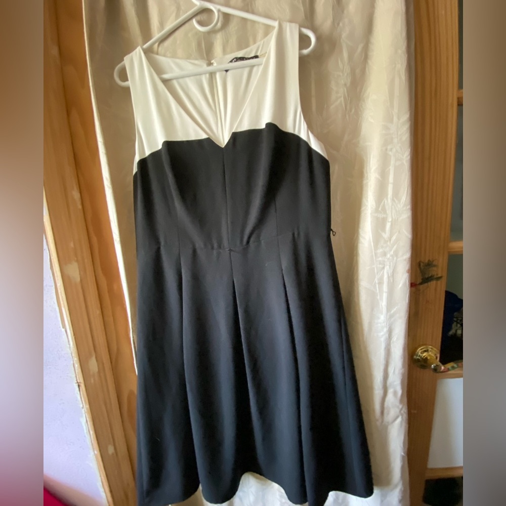 Ivanka trump black and white dress